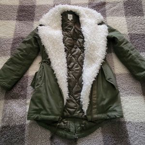 GAP Faux-fur Lined Parka Women's Sz Small Primaloft NWT $198